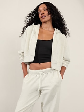 Forever Fleece Crop Full Zip