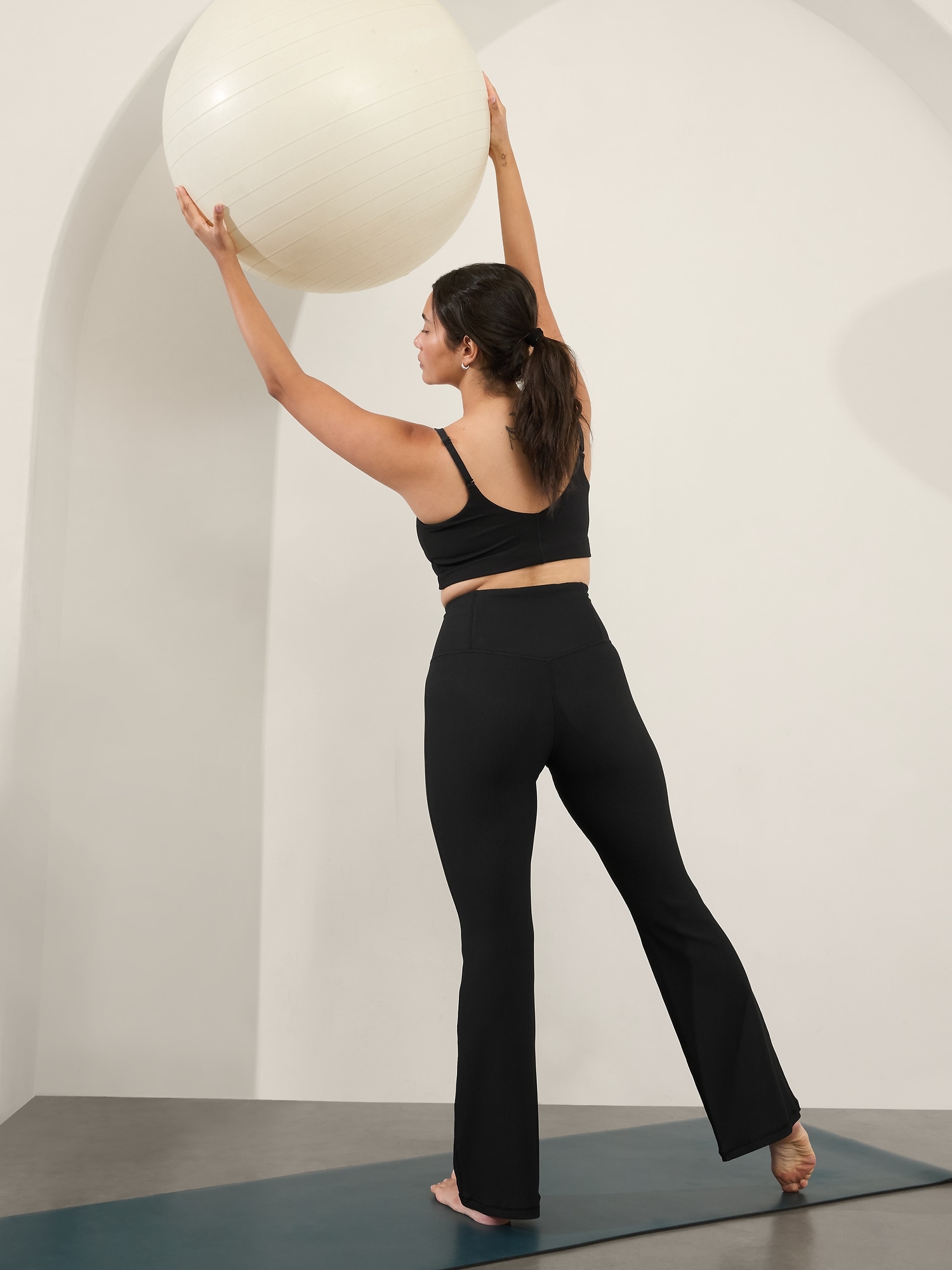 Elation Ultra High Rise Rib Flare Pant