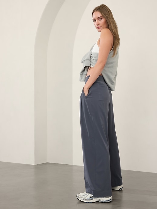 Image number 3 showing, Brooklyn Heights High Rise Pleated Wide Leg Pant