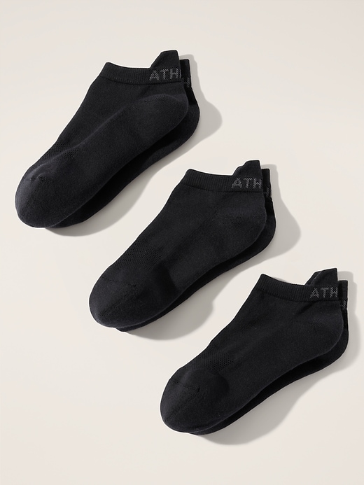 View large product image 2 of 3. Athleta Everyday Ankle Sock 3-Pack