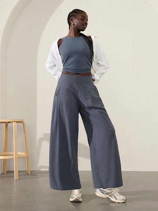 Image number 7 showing, Brooklyn Heights High Rise Pleated Wide Leg Pant