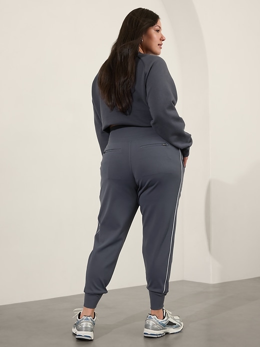 Image number 5 showing, Venice High Rise Track Stripe Jogger