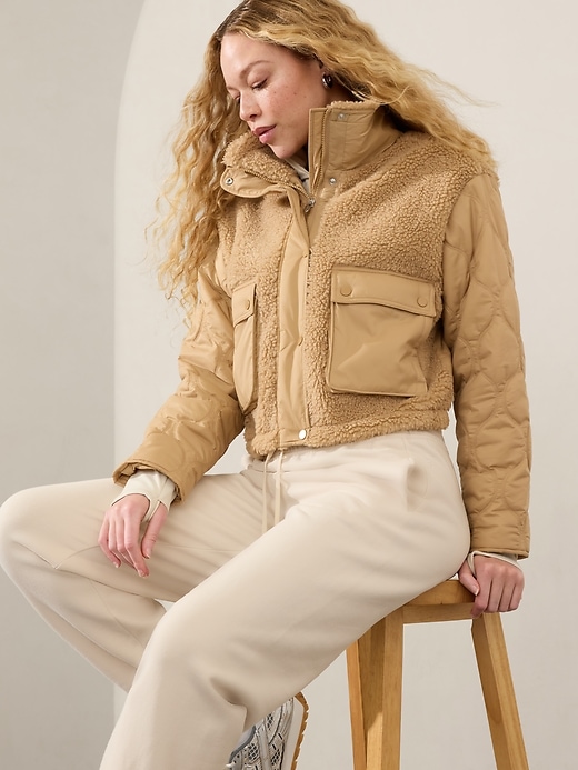 Image number 5 showing, Fleece Hybrid Jacket