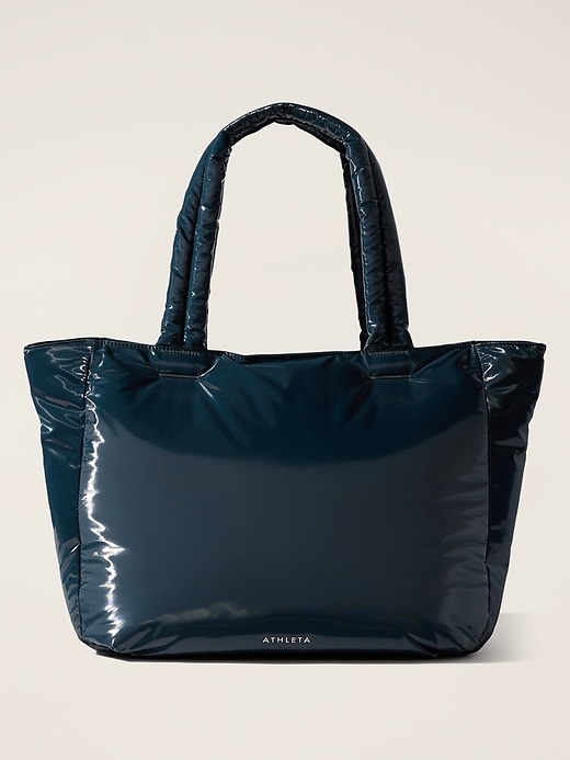 Image number 1 showing, All About Shine Puff Tote Bag