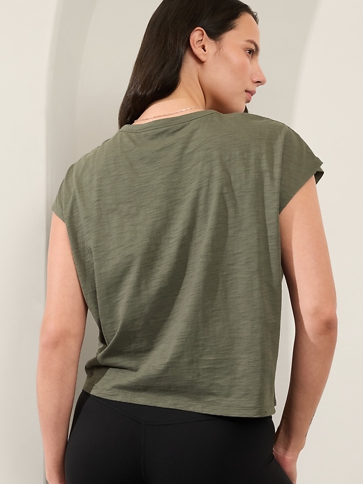 Image number 6 showing, Classic Slub Scoop Tee