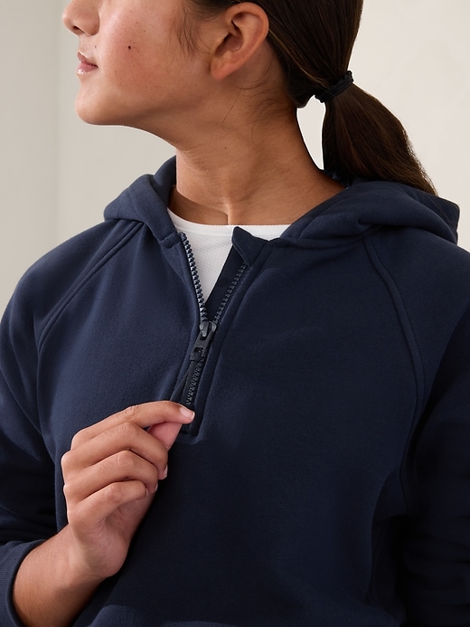 Image number 4 showing, Athleta Girl All Day Half Zip Hoodie