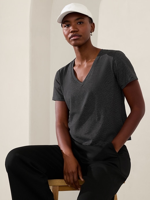 Image number 1 showing, Essential V-Neck Tee