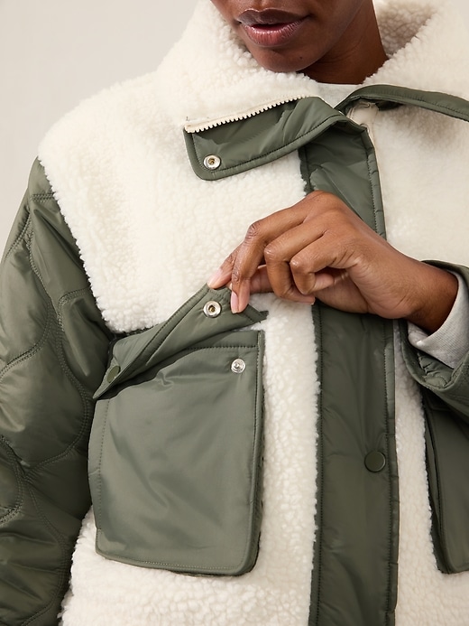 Image number 5 showing, Fleece Hybrid Jacket