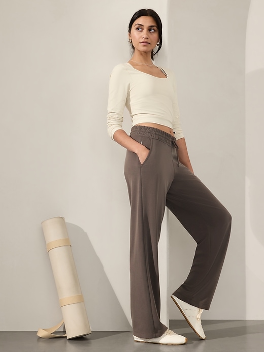 Image number 5 showing, Seasoft Mid Rise Straight Pant