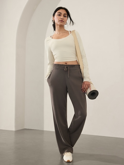 Image number 1 showing, Seasoft Mid Rise Straight Pant