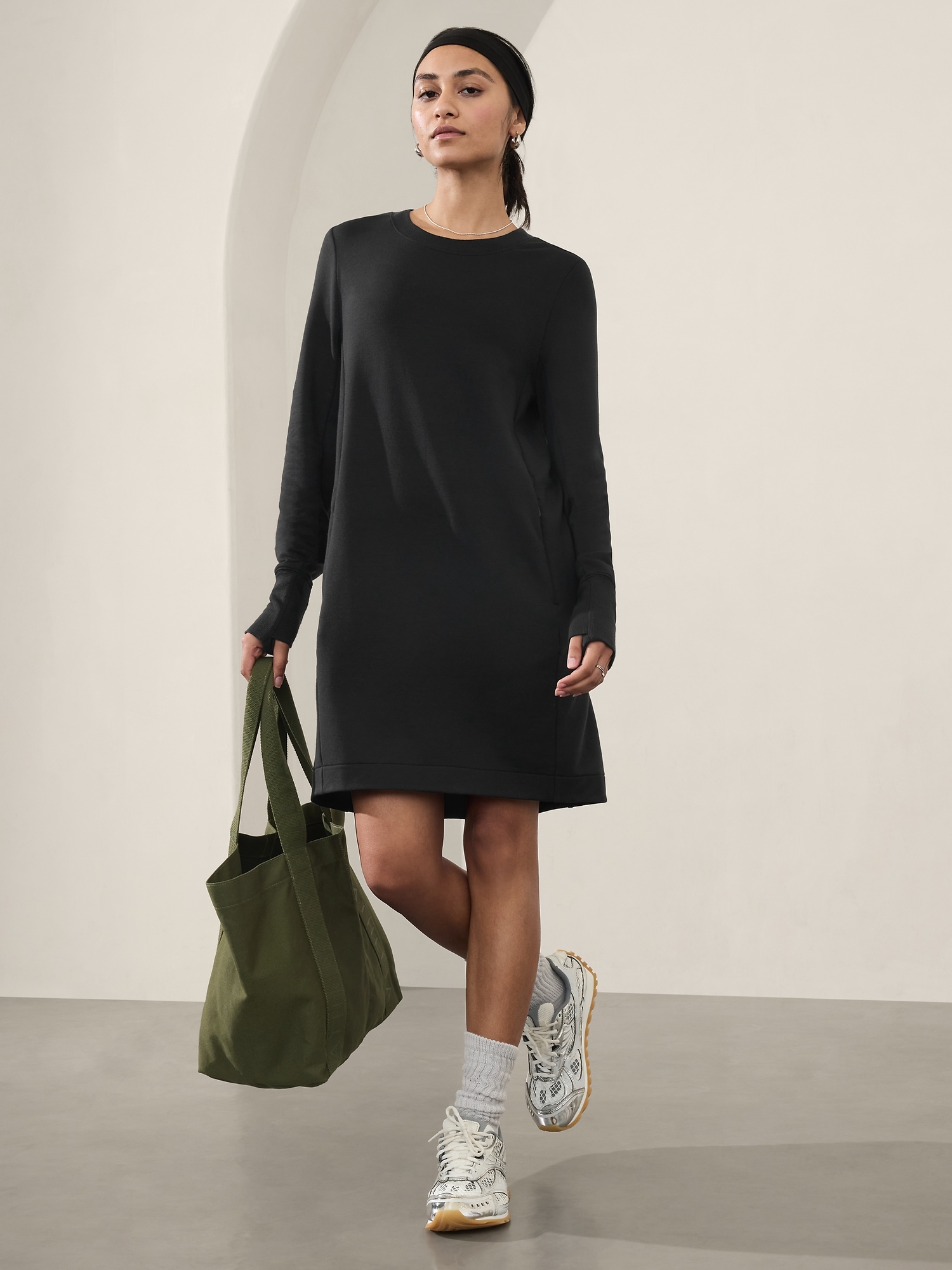 Athleta sweatshirt dress on sale