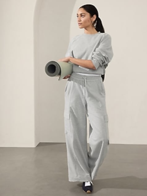 Retroterry High Rise Wide Leg Cargo Pant