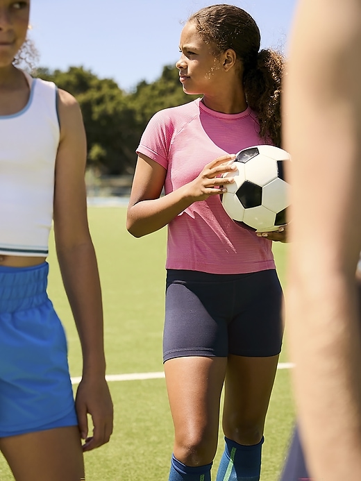 Image number 5 showing, Athleta Girl Power Up Seamless Sport Length Tee