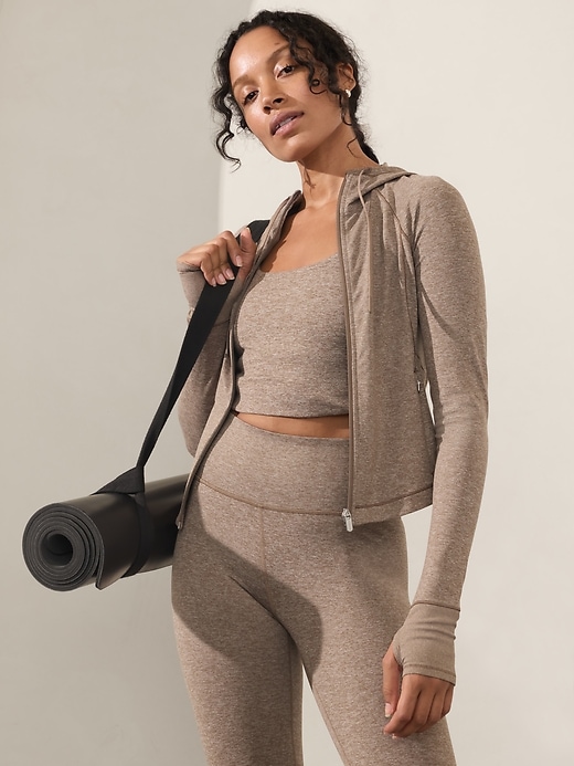 Image number 1 showing, Softluxe Crop Hoodie