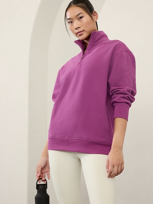 Image number 1 showing, Forever Fleece 1/4 Zip Sweatshirt