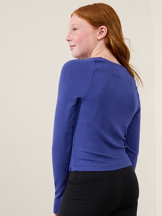 View large product image 2 of 3. Athleta Girl Easy Rib Top