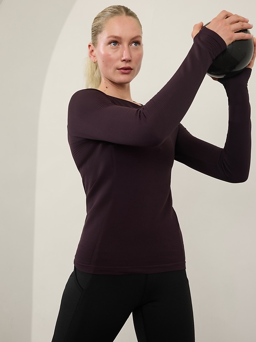 Image number 1 showing, Flurry Seamless Crewneck Top