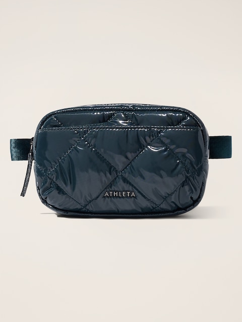 All About Shine Quilted Crossbody Belt Bag