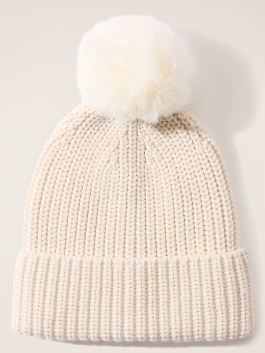 View large product image 2 of 2. Athleta Girl Chill Out Pom Beanie