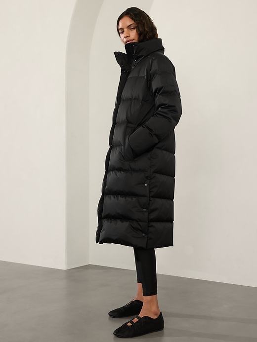 Image number 5 showing, Sateen Long Puffer