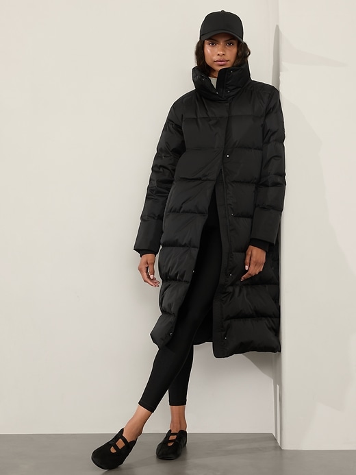 Image number 2 showing, Sateen Long Puffer