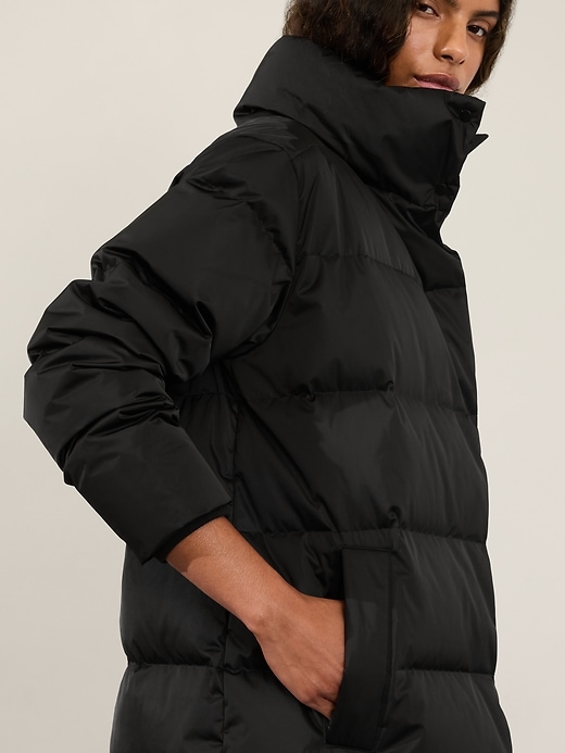 Image number 6 showing, Sateen Long Puffer