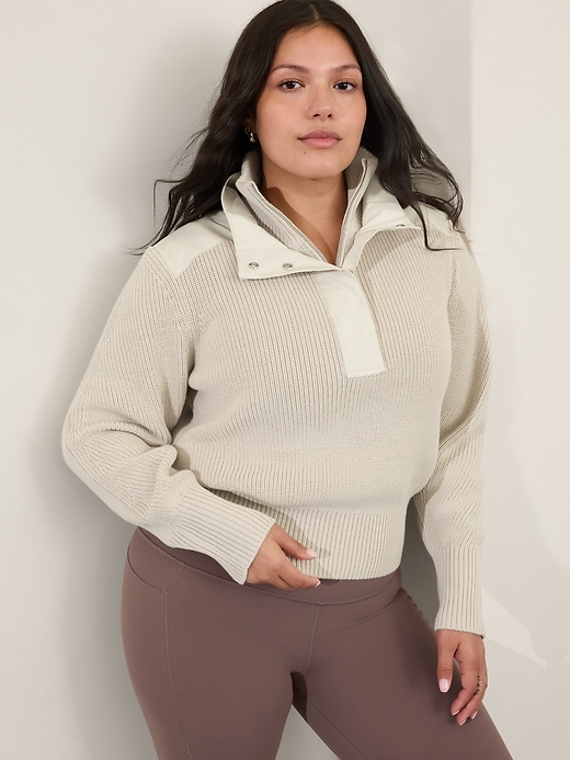 Image number 1 showing, Hanover Hybrid 1/2 Zip Sweater