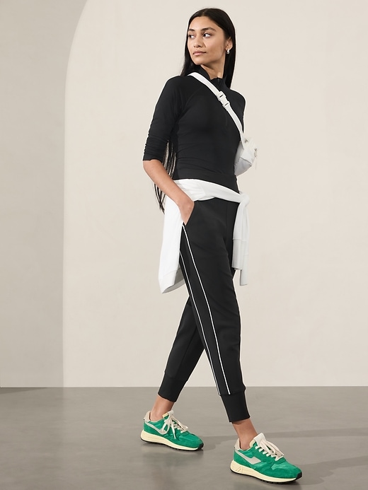 Image number 3 showing, Venice High Rise Track Stripe Jogger