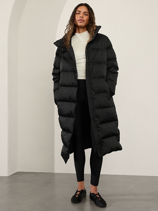 Image number 1 showing, Sateen Long Puffer