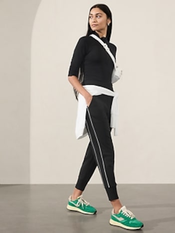 Venice High Rise Track Stripe Jogger