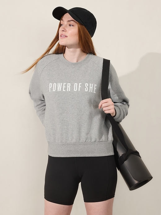 Image number 1 showing, Logo Fleece Crew Sweatshirt