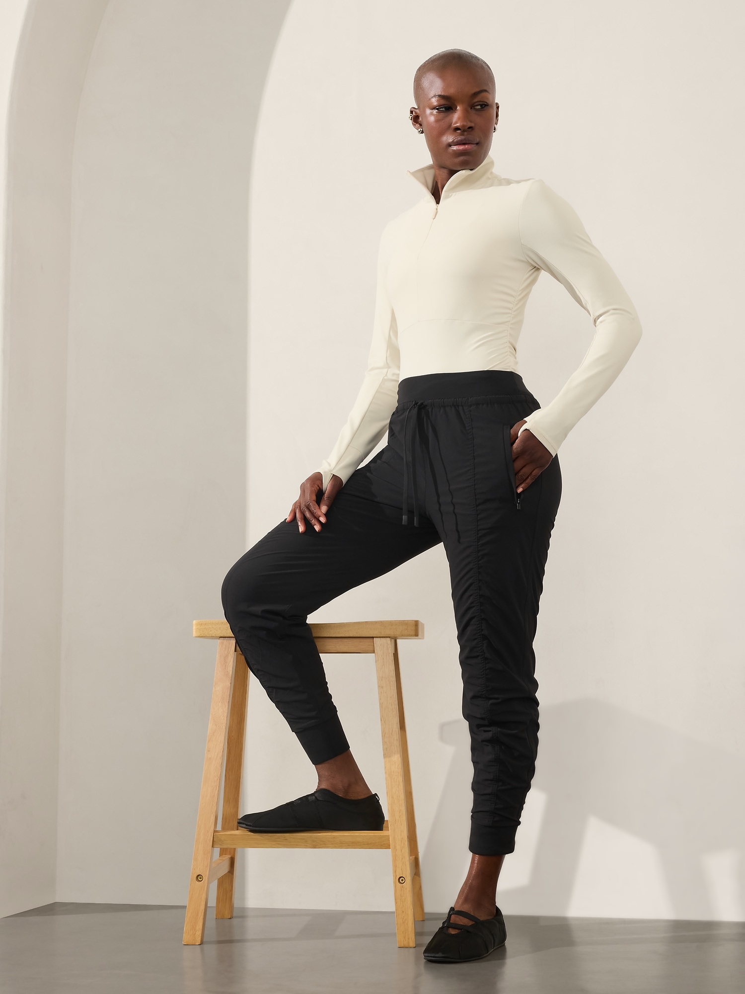 Ladies petite jogger pants on sale