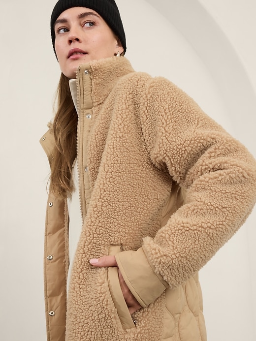 Image number 6 showing, Fleece Hybrid Coat