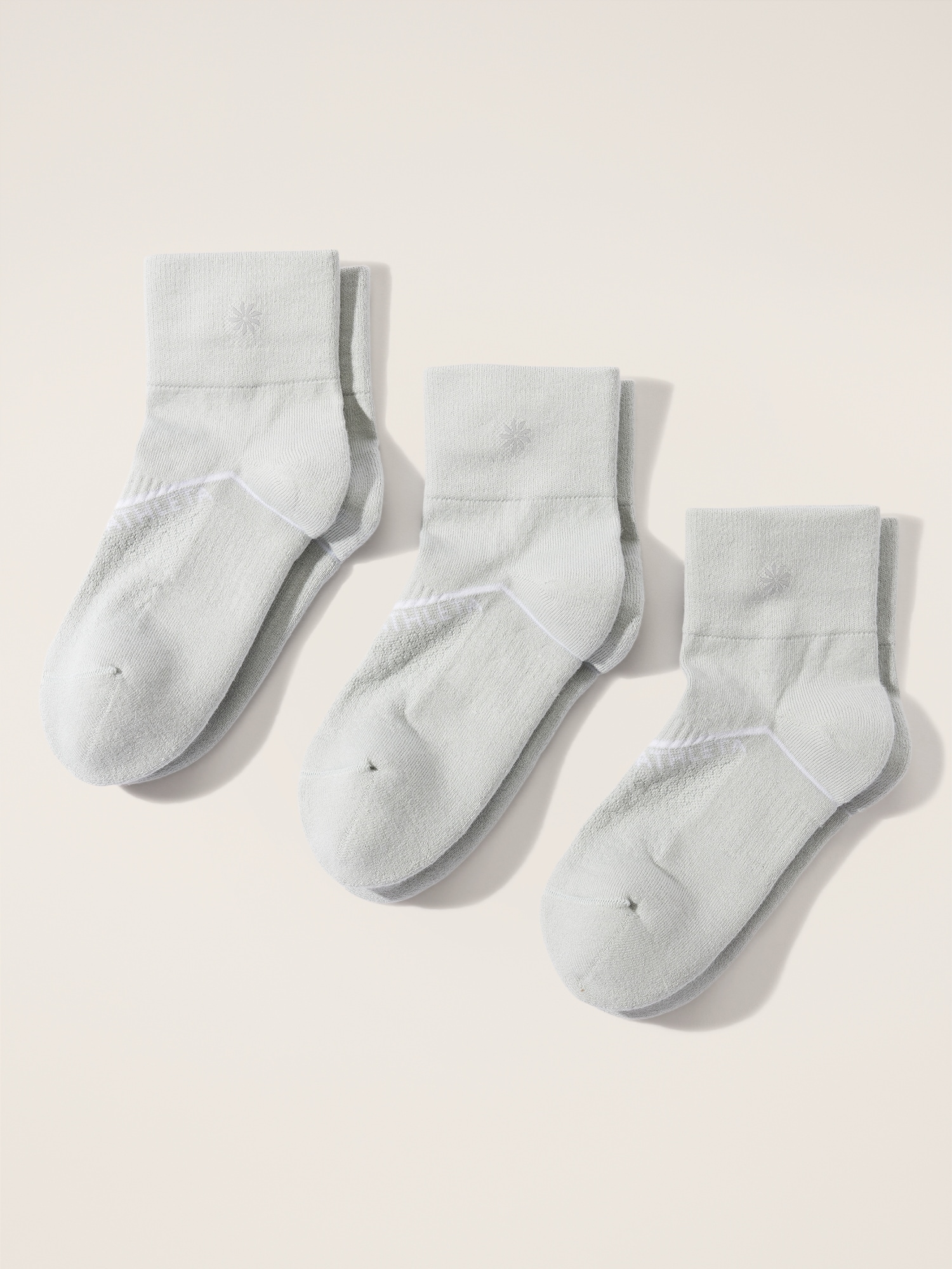 Athleta Everyday Quarter Crew Sock 3-Pack