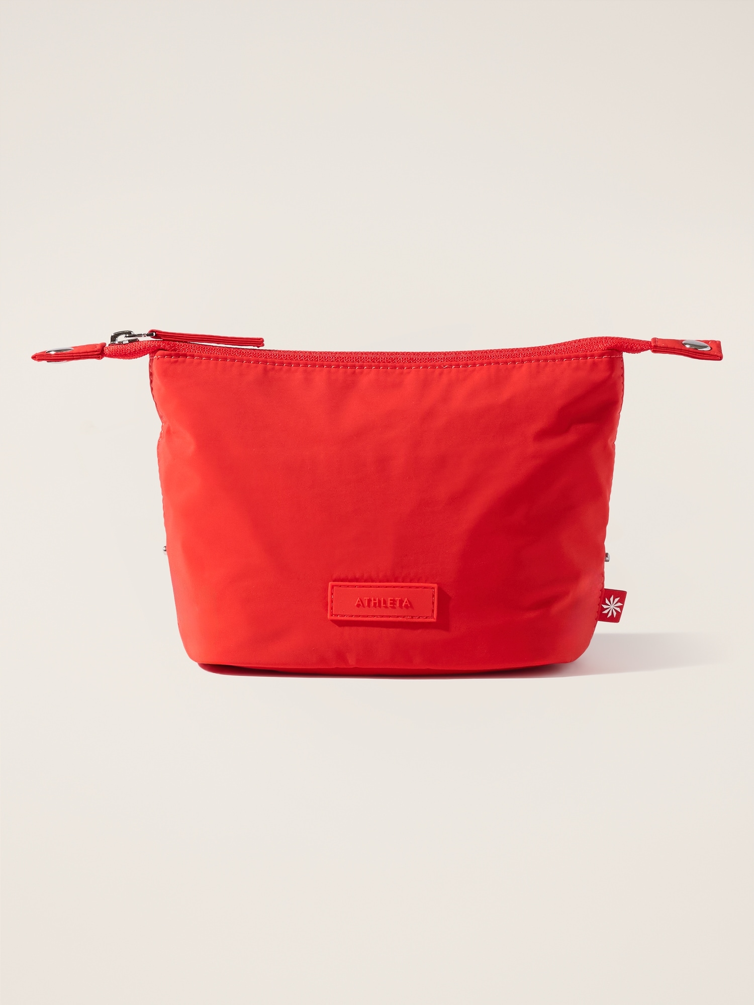 Athleta All About Small Cosmetic Pouch In Cardinal