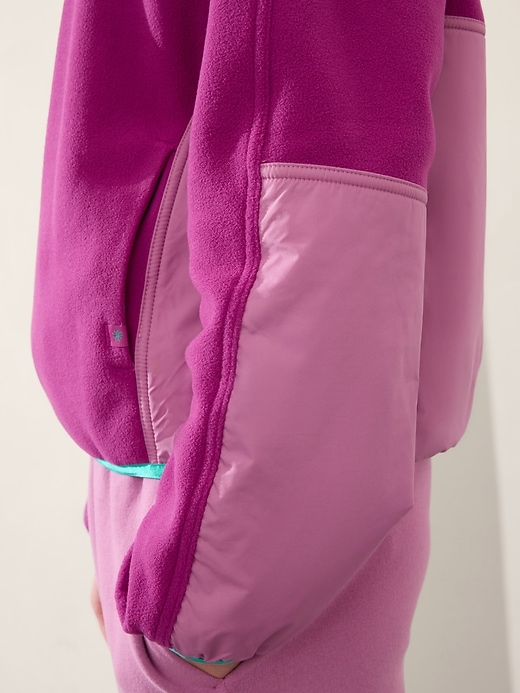 Image number 4 showing, Athleta Girl Microfleece Half Zip