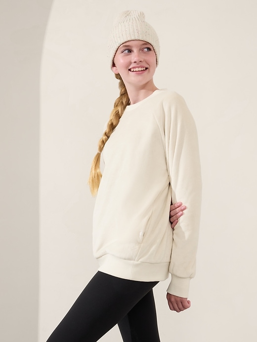 Image number 3 showing, Athleta Girl Feelin' Great Crewneck Sweatshirt