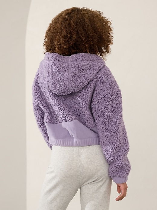 Image number 3 showing, Athleta Girl Cloud Fleece Full Zip Hoodie