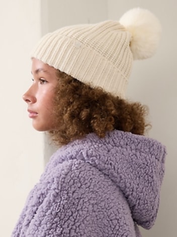 Athleta Girl Chill Out Pom Beanie