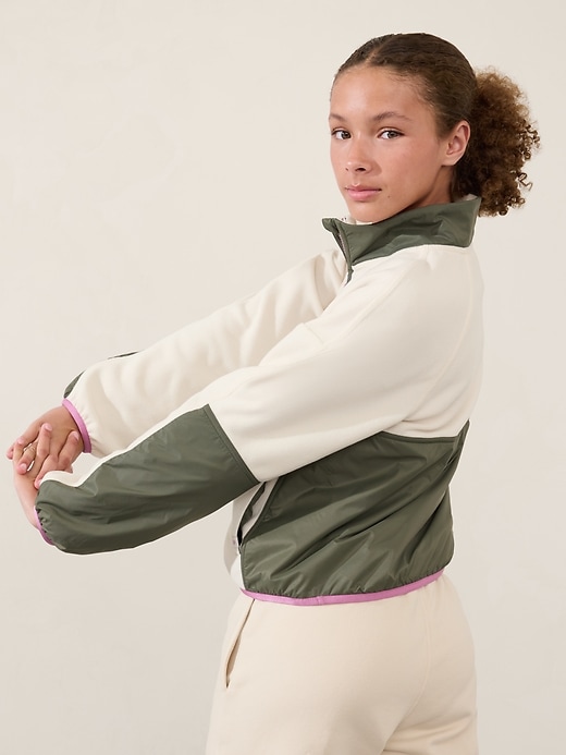 Image number 2 showing, Athleta Girl Microfleece Half Zip