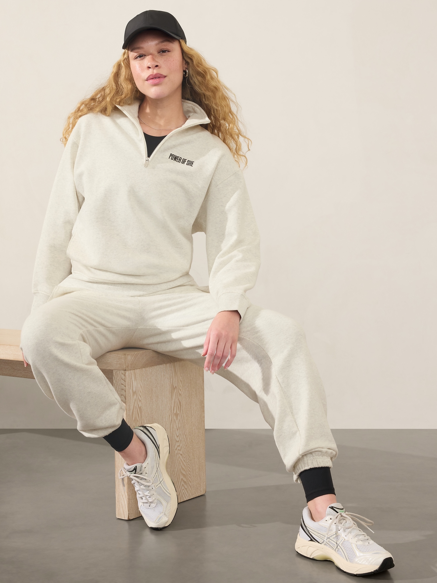 Power of She 1/4 Zip Sweatshirt