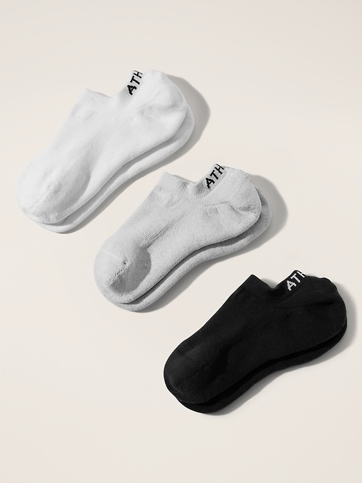 Image number 1 showing, Athleta Everyday No Show Sock 3-Pack