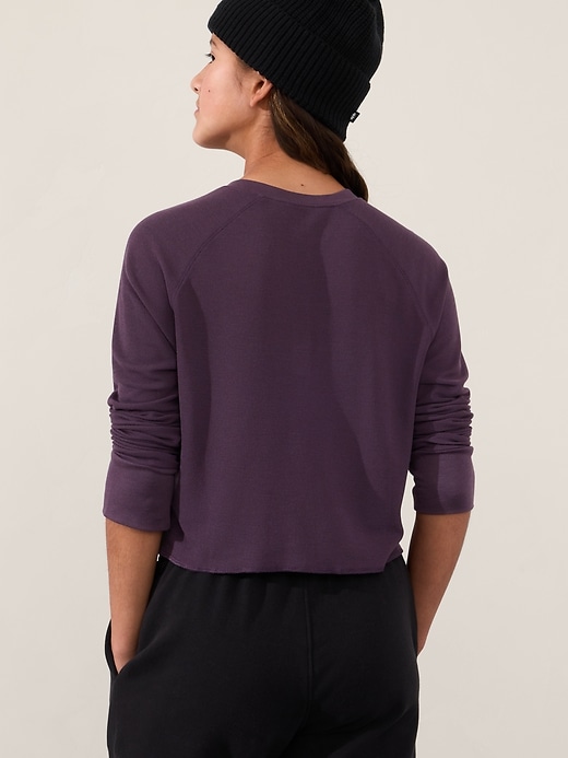 Image number 2 showing, Athleta Girl Wander Waffle Henley Top