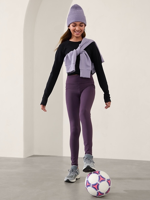 Image number 1 showing, Athleta Girl High Rise Stash Your Treasures Legging