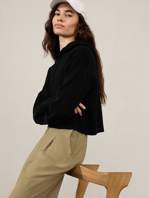 Image number 3 showing, Alpine Cropped Hoodie Sweater