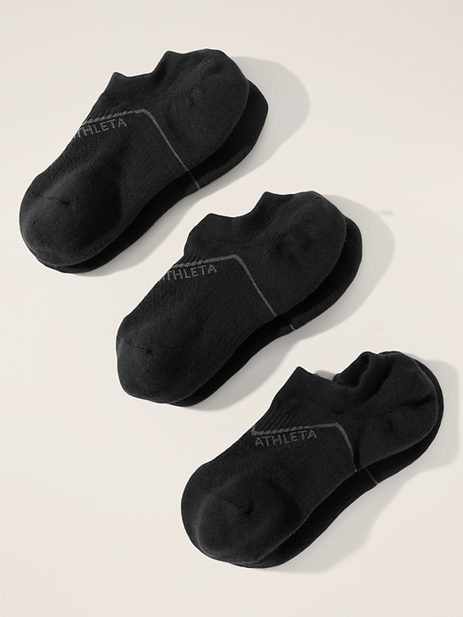 View large product image 1 of 3. Athleta Everyday No Show Sock 3-Pack