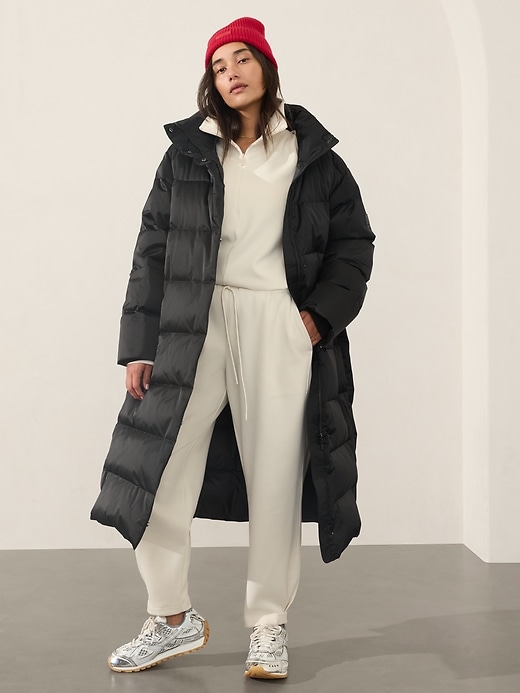 Image number 7 showing, Sateen Long Puffer