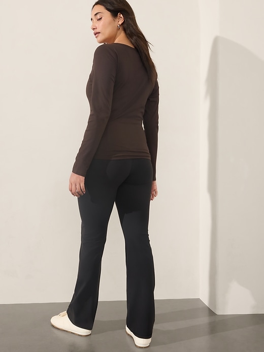 Image number 8 showing, Signature Rib Henley Top