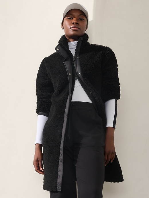 Image number 1 showing, Fleece Hybrid Coat