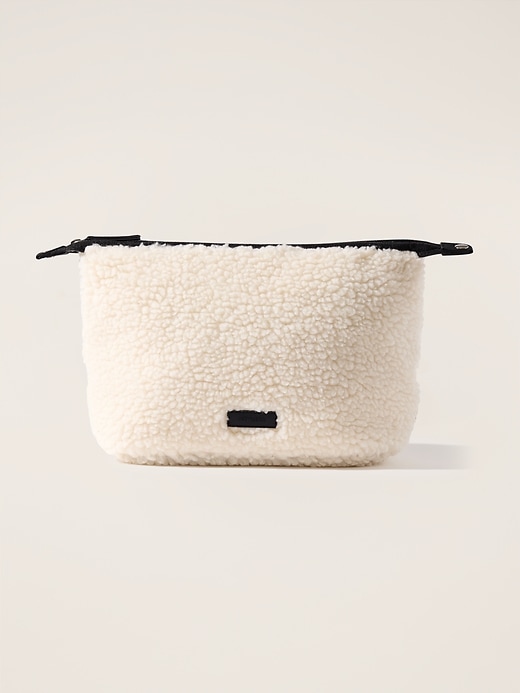 View large product image 1 of 3. All About Shearling Large Cosmetic Pouch